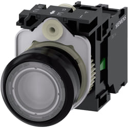 Siemens 3SU1102-0AB70-1BA0 attuatore elettrico Nero, Translucent