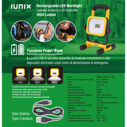 IUNIQ Lampada da lavoro a LED ricaricabile - Vista aggiuntiva 3