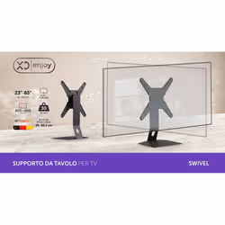 XD Enjoy XDLUM359 Supporto TV a parete 165,1 cm (65") Nero - Vista aggiuntiva 3