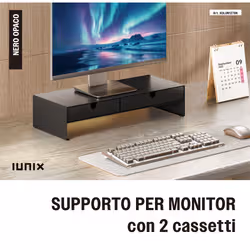 XD Enjoy XDLUM127BK Supporti a parete per TV Scrivania Nero - Vista aggiuntiva 8