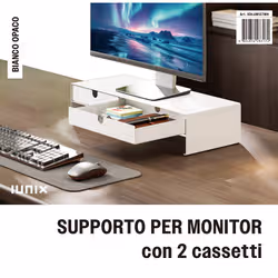 XD Enjoy XDLUM127WH Supporti a parete per TV Scrivania Bianco - Vista aggiuntiva 7
