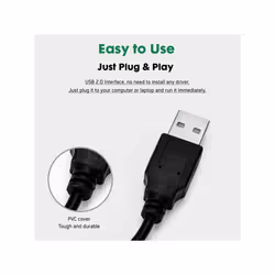 ENCORE EN-WB-183 webcam 0,3 MP 640 x 480 Pixel USB 2.0 Nero, Argento - Vista aggiuntiva 4