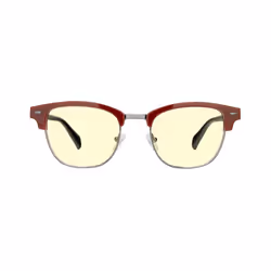 Gunnar Optiks DBL-66601, Unisex, Rotondo, Classico, Nero, Rosso, Metallo, Polimeri in nylon, Ambra