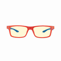 Gunnar Optiks Cruz Kids Large Spider-Man Edition, Unisex, Rettangolo, Moda, Blu, Rosso, Nylon, Ambra