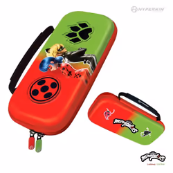 Hyperkin M07541-MTBC custodia per console portatile Custodia rigida Nintendo EVA (Acetato del vinile dell'etilene) Verde, Rosso