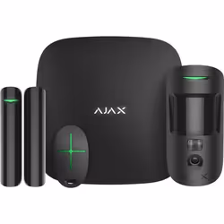 Ajax StarterKit Cam, Nero, Jeweller (Wireless), Notifica push, SMS, 868 MHz, RF Wireless, Jeweller (Wireless)