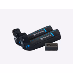 Therabody RecoveryAir Prime, Massaggio a compressione, Gambe, Nero, Blu, Pulsanti, Batteria, Da Incasso