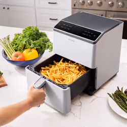 Cosori Dual Blaze Singolo 6,4 L Indipendente 1750 W Friggitrice ad aria calda Grigio chiaro - Vista aggiuntiva 5