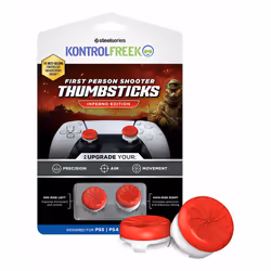 Steelseries 6150-PS5, PlayStation 4, PlayStation 5, Impugnature per joystick analogico, Rosso, Stati Uniti, 1 pz, Scatola + b ...