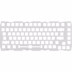 Glorious PC Gaming Race Switch Plate, Keyboard switch plate, Policarbonato (PC), Bianco