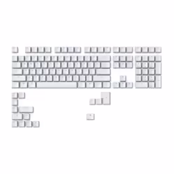 Glorious Gaming Doubleshot Keycaps V2, Coperchio per tastiera, Acrilonitrile butadiene stirene (ABS), Bianco