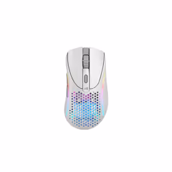 Glorious Gaming Model D 2 Wireless, Mano destra, RF Wireless, 19000 DPI, Bianco
