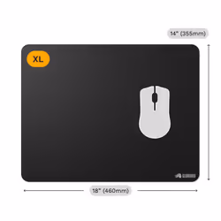 Glorious Gaming GLO-MP2-CLTH-EGL-XL-BLK tappetino per mouse Tappetino per mouse per gioco da computer Nero - Vista aggiuntiva 8