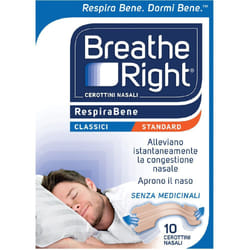 Breathe Right® RespiraBene Classici Standard 10 pz Cerotto