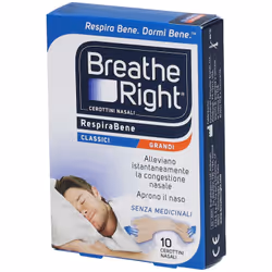 Breathe Right® RespiraBene Classici Grandi 10 pz Cerotto