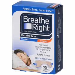 Breathe Right® RespiraBene Classici Grandi 30 pz Cerotto