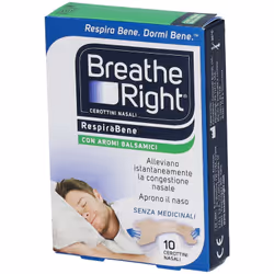 Breathe Right® RespiraBene Con Aromi Balsamici 10 pz Cerotto