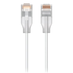 Ubiquiti UACC-Cable-Patch-EL-0.3M-W cavo di rete Translucent, Bianco 0,3 m Cat6