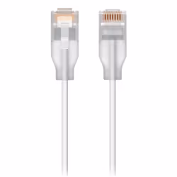 Ubiquiti UACC-Cable-Patch-EL-3M-W, 3 m, Cat6, RJ-45, RJ-45, Translucent, Bianco
