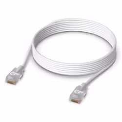 Ubiquiti UACC-Cable-Patch-EL-3M-W cavo di rete Translucent, Bianco Cat6