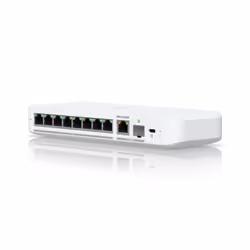 Ubiquiti UniFi Flex 2.5G, Gestito, L2, 2.5G Ethernet (100/1000/2500), Supporto Power over Ethernet (PoE), Montaggio da deskto ...