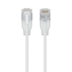 Ubiquiti UACC-Cable-Patch-EL-C6A-2M-W cavo di rete Translucent, Bianco Cat6a