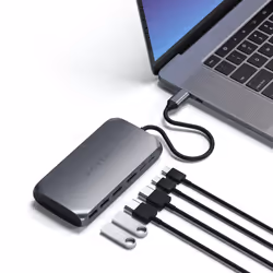 Satechi ST-UCM1HM hub di interfaccia USB tipo-C 5000 Mbit/s Grigio - Vista aggiuntiva 5