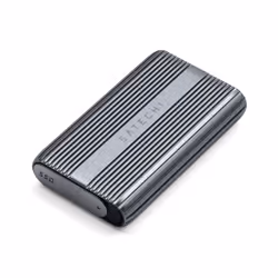 Satechi USB4 NVMe SSD Pro, Box esterno SSD, M.2, 40 Gbit/s, Collegamento del dispositivo USB, Grigio, Trasparente