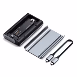 Satechi USB4 NVMe SSD Pro Box esterno SSD Grigio, Trasparente