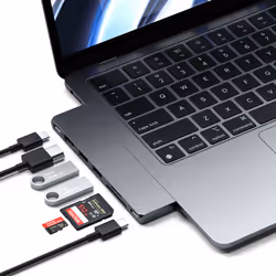 Satechi ST-HUCPHSM replicatore di porte e docking station per laptop USB 3.2 Gen 2 (3.1 Gen 2) Type-C Grigio - Vista aggiuntiva 6