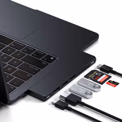 Satechi ST-HUCPHSD replicatore di porte e docking station per laptop USB 3.2 Gen 2 (3.1 Gen 2) Type-C Nero - Vista aggiuntiva 5
