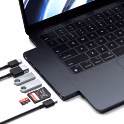 Satechi ST-HUCPHSD replicatore di porte e docking station per laptop USB 3.2 Gen 2 (3.1 Gen 2) Type-C Nero - Vista aggiuntiva 6