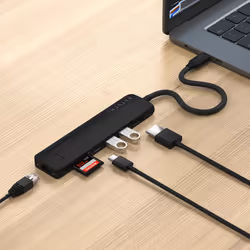 Satechi ST-P7SK hub di interfaccia USB tipo-C 10000 Mbit/s Nero - Vista aggiuntiva 8