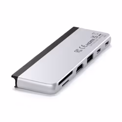 Satechi ST-HSP9P replicatore di porte e docking station per laptop USB 3.2 Gen 2 (3.1 Gen 2) Type-C Argento