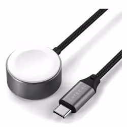 Satechi ST-QCAWM Caricabatterie per dispositivi mobili Orologio intelligente Bianco, Grigio USB Carica wireless Interno - Vista aggiuntiva 2