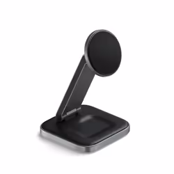 Satechi ST-Q21FM Caricabatterie per dispositivi mobili Cuffie, Smartphone Grigio USB Carica wireless Interno