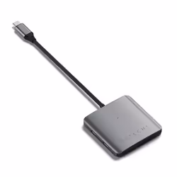 Satechi ST-H4CPDM hub di interfaccia USB tipo-C 10000 Mbit/s Grigio