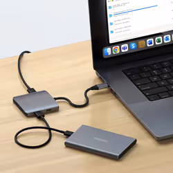 Satechi ST-H4CPDM hub di interfaccia USB tipo-C 10000 Mbit/s Grigio - Vista aggiuntiva 8
