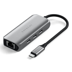 Satechi ST-H3C25EM hub di interfaccia USB tipo-C 10000 Mbit/s Grigio