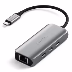 Satechi ST-H3C25EM hub di interfaccia USB tipo-C 10000 Mbit/s Grigio