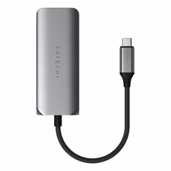 Satechi ST-H3C25EM hub di interfaccia USB tipo-C 10000 Mbit/s Grigio - Vista aggiuntiva 5