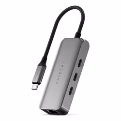 Satechi ST-H3C25EM hub di interfaccia USB tipo-C 10000 Mbit/s Grigio - Vista aggiuntiva 6