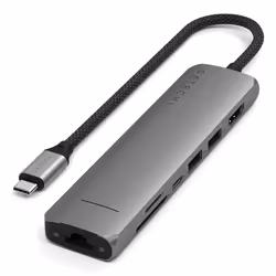 Satechi ST-P7SM, USB tipo-C, HDMI, USB 3.2 Gen 2 (3.1 Gen 2) Type-A, USB tipo-C, 10000 Mbit/s, 60 Hz, 4096 x 2160, 2160p