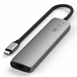 Satechi ST-P7SM hub di interfaccia USB tipo-C 10000 Mbit/s Grigio