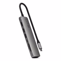Satechi ST-P7SM hub di interfaccia USB tipo-C 10000 Mbit/s Grigio - Vista aggiuntiva 4