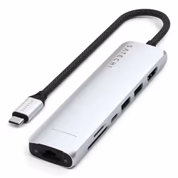 Satechi ST-P7SS, USB tipo-C, HDMI, USB 3.2 Gen 2 (3.1 Gen 2) Type-A, USB tipo-C, 10000 Mbit/s, 60 Hz, 4096 x 2160, 2160p