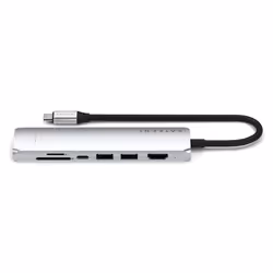 Satechi ST-P7SS hub di interfaccia USB tipo-C 10000 Mbit/s Argento