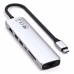 Satechi ST-P7SS hub di interfaccia USB tipo-C 10000 Mbit/s Argento - Vista aggiuntiva 5