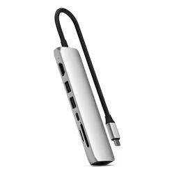 Satechi ST-P7SS hub di interfaccia USB tipo-C 10000 Mbit/s Argento - Vista aggiuntiva 6
