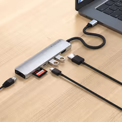 Satechi ST-P7SS hub di interfaccia USB tipo-C 10000 Mbit/s Argento - Vista aggiuntiva 7